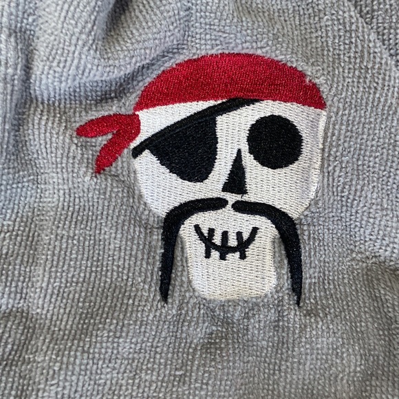 Nautica pirate terrycloth robe boys size 6 beach pool party loungewear coastal - Picture 7 of 12